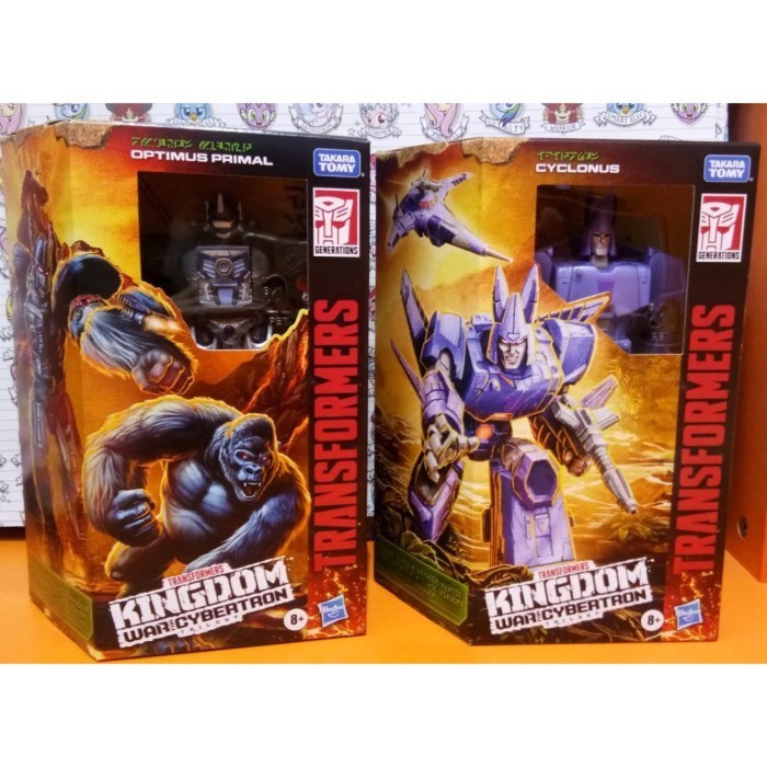 [Original] Sale: Transformers Kingdom Wars Cybertron Optimus Primal/Cyclonus Terbaru