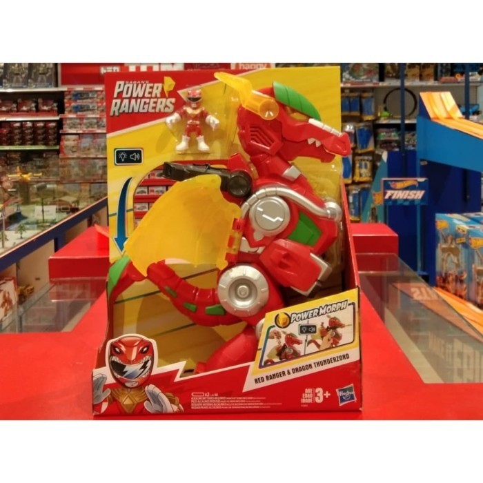 [Ori] Sale Mainan : Power Rangers Figure Red Rangers  Dragon Thunderzord Terbatas