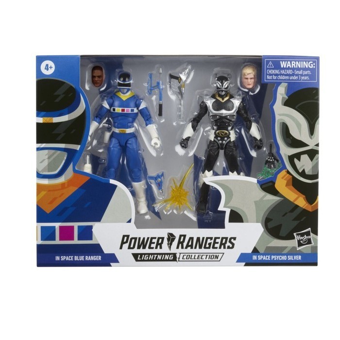 [Ori] Power Rangers Lightning In Space Blue Ranger Vs Silver Psycho Original Terbaru