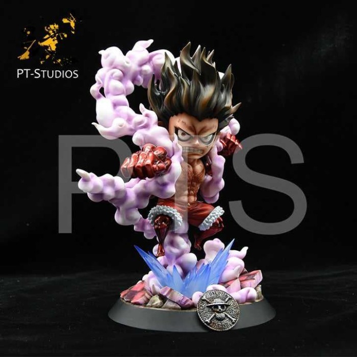 [Original] Resin Statue Sd Luffy Gear 4 Snake Man By Pt Studio Berkualitas