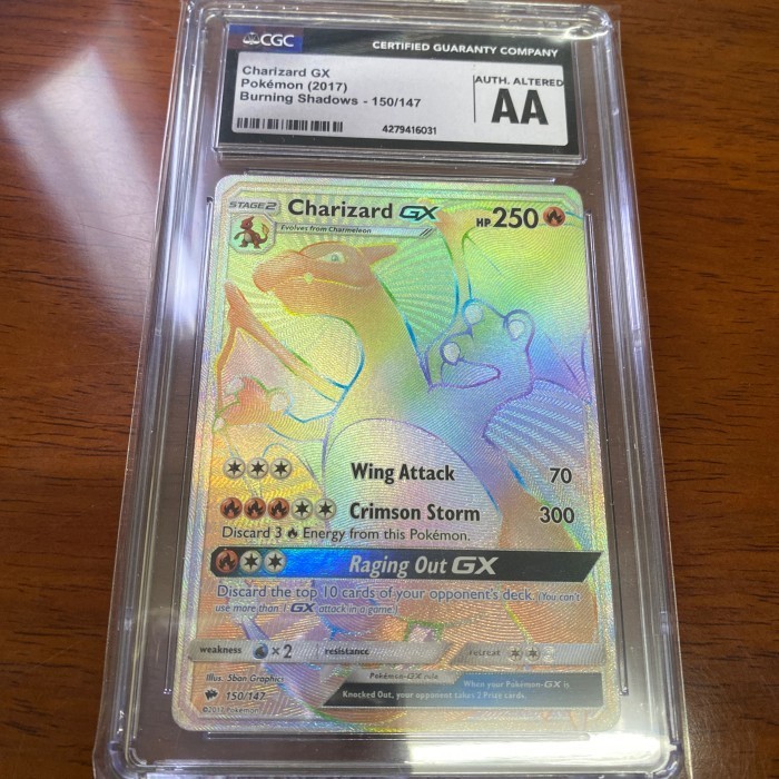 ✅Baru Kartu Pokemon En English Sm Burning Shadows Charizard Gx Hr Cgc Psa Berkualitas