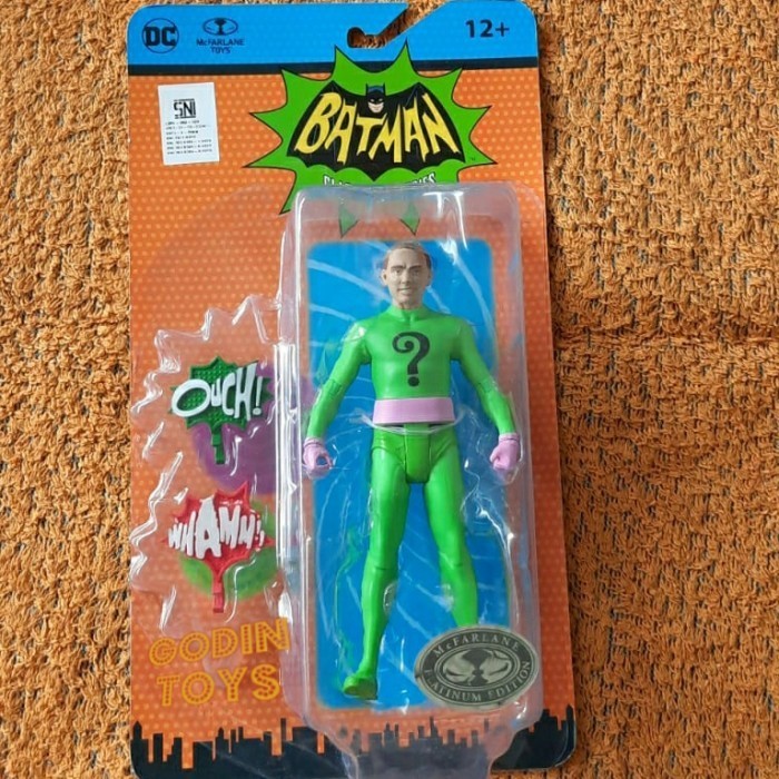 [Original] Mcfarlane The Riddler Unmasked Batman Classic Dc Platinum Edition Diskon
