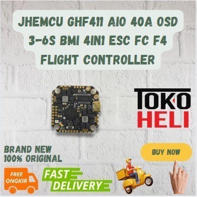 ✅Baru Jhemcu Ghf411 Aio 40A Osd 3-6S Bmi 4In1 Esc Fc F4 Flight Controller Limited
