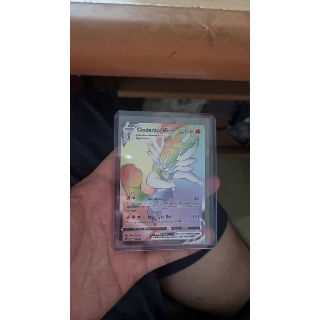 ✅Baru Cinderace Vmax - 194/192 - Hyper Rare Sword  Shield: Rebel Clash Sin Terbatas