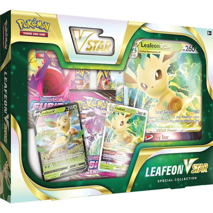 ✅Baru Kartu Pokemon Tcg Leafeon V Star Special Collection Box Terbaru