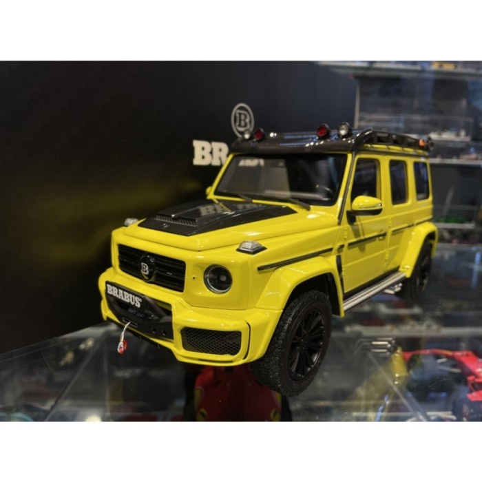 [Original] 1/18 Almost Real Mercedes G63 Amg Brabus Yellow Diecast Not Autoart Limited