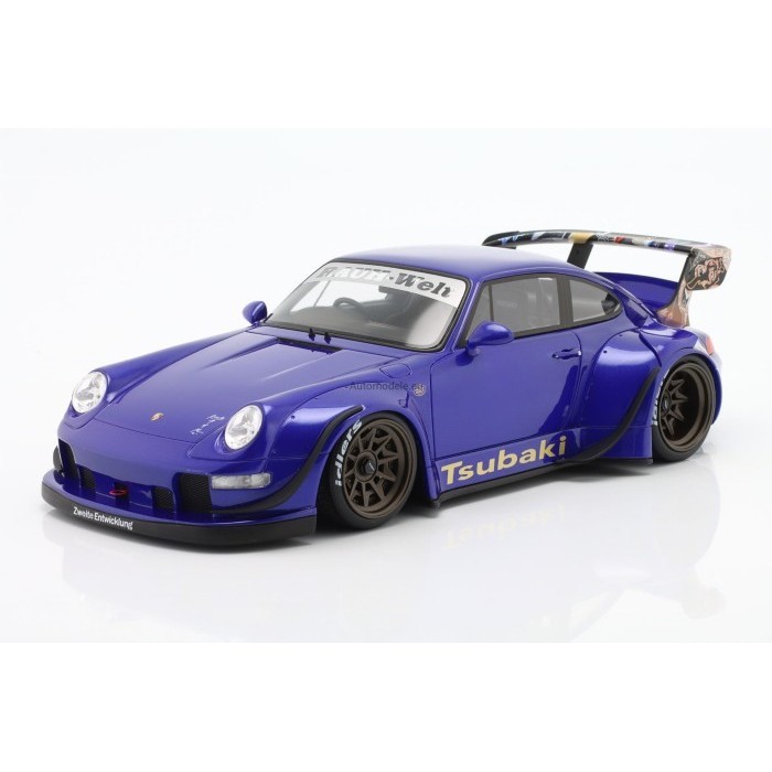 [Original] 1/18 Gt Spirit Porsche Rwb Tsubaki Blue Diecast Miniatur Not Autoart Diskon