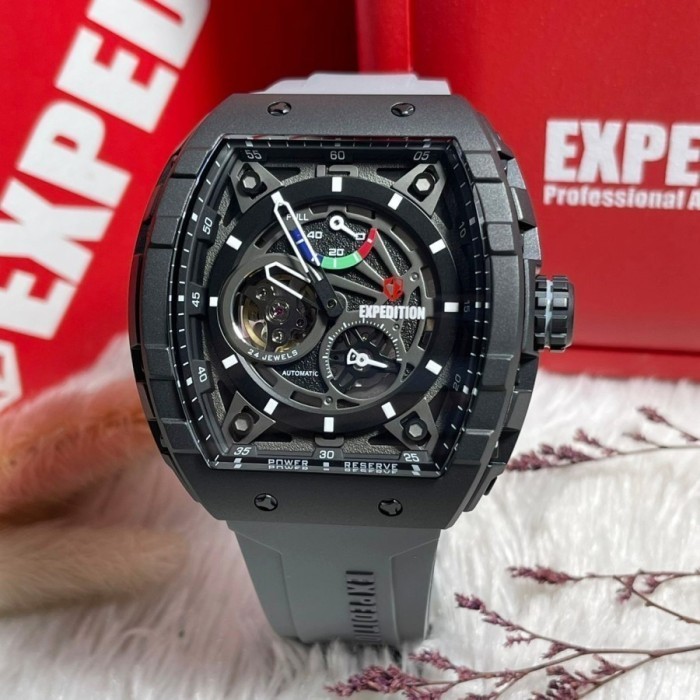 ✅New Jam Tangan Pria Expedition E6782 / 6782 Automatic Grey Black Terbaru
