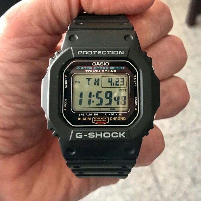 ✅New NewGshock G-Shock G-5600E-1Dr G5600E Tough Solar Terbaru