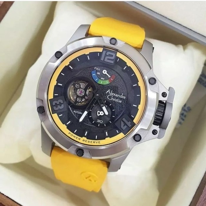 ✅New Ori Jam Tangan Pria Original Alexander Cristie Ac6295 Automatic Ac 6295 Diskon