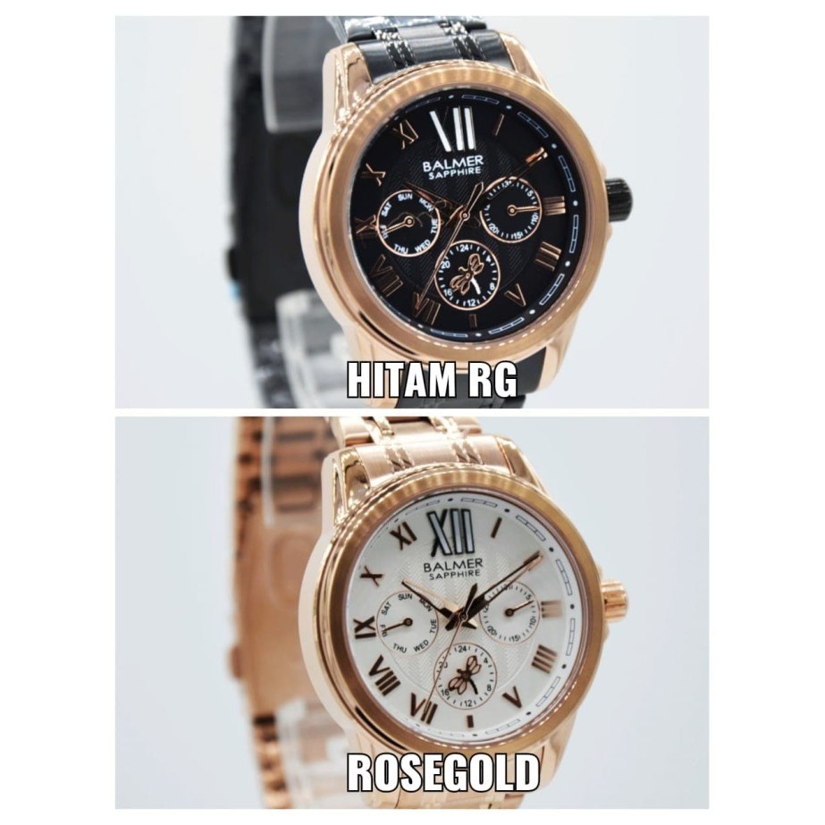 ✅New Jam Tangan Balmer 7976 Sapphire Hitam Rg/Rg Original Garansi 1 Tahun Diskon