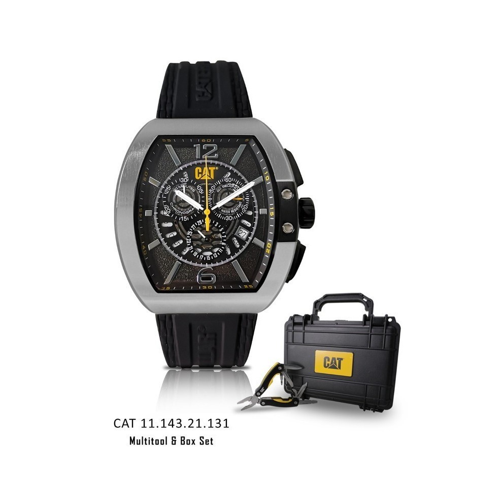 ✅Ori Jam Tangan Pria Caterpillar Cat 11.143.21.131 Multitool Box Set Ori Berkualitas
