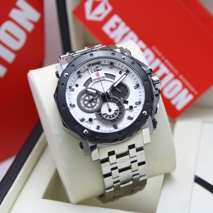 ✅New Ori Expedition Pria E6402 / E 6402 Silver Rantai Original Diskon