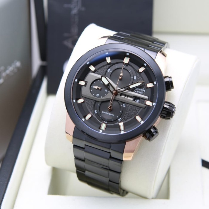 ✅New Ori Alexandre Christie Ac6559 / Ac 6559 Rosegold Black Original Terbaru