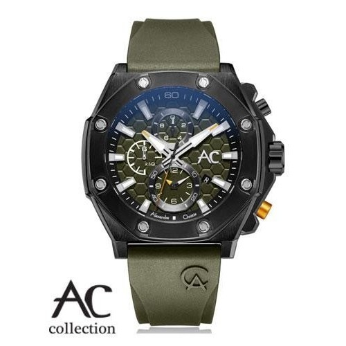 ✅Original Alexandre Christie Pria Ac 9601 Collection Black Green Garansi 2 Th Berkualitas