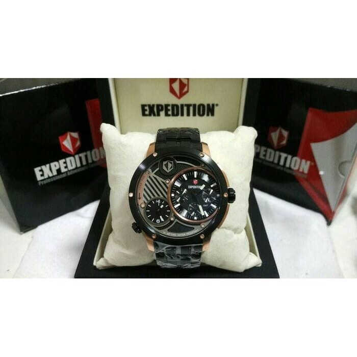 ✅Ori Jam Tangan Jam Tangan Expedition E6736 Rosegold Black. Garansi Resmi Limited