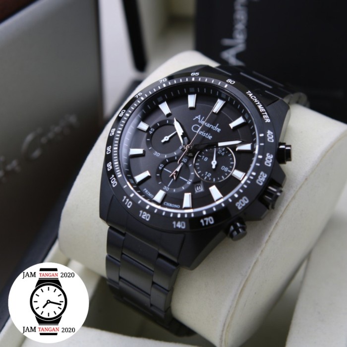 ✅Original Jam Tangan Pria Original Alexander Christie Ac 6671 Black Ac6671 Limited