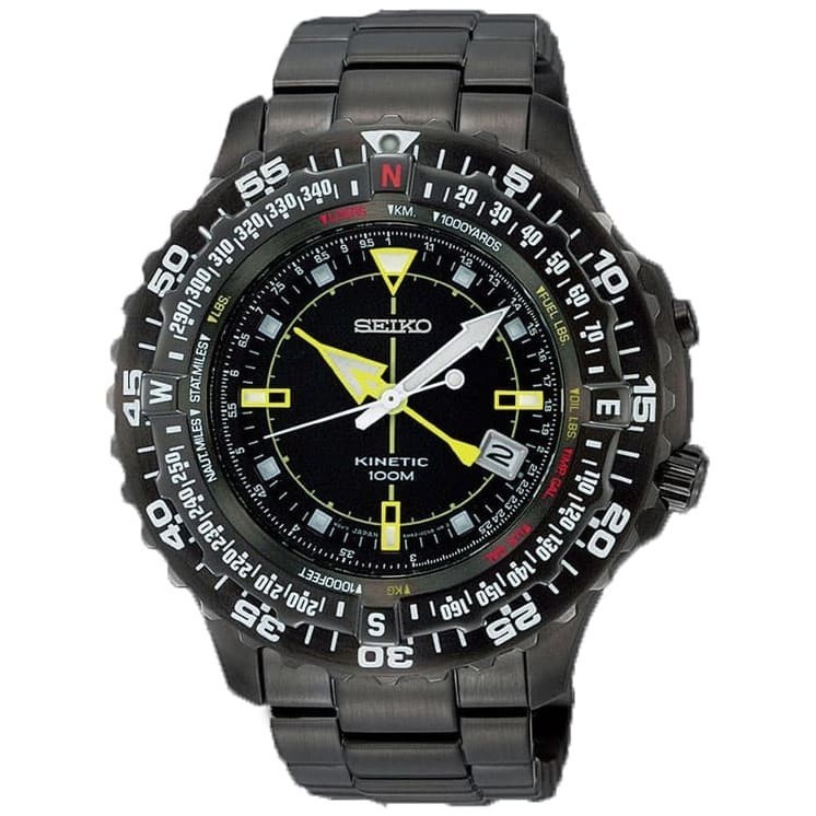 ✅New Ori Jam Tangan Seiko Original Kinetic Pilot Ska425P2 Original 100 Seiko Terbaru