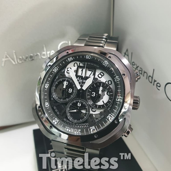 ✅Ready Jam Tangan Pria Alexandre Christie Ac 6468 Mc Black Terbaru