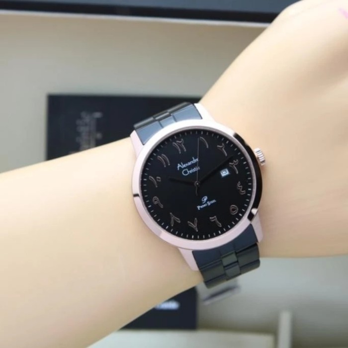 ✅Ready Jam Tangan Pria Original Alexandre Christie Ac1024Md Rosegold Black Terbaru