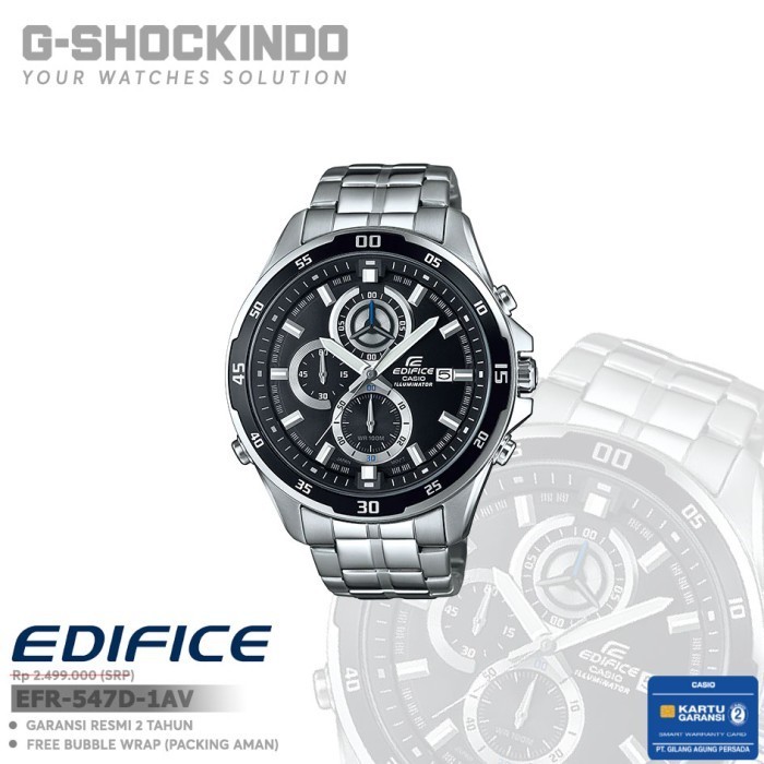 ✅Original Casio Edifice Efr-547D-1Av / Efr-547D-1Avudf Original Limited
