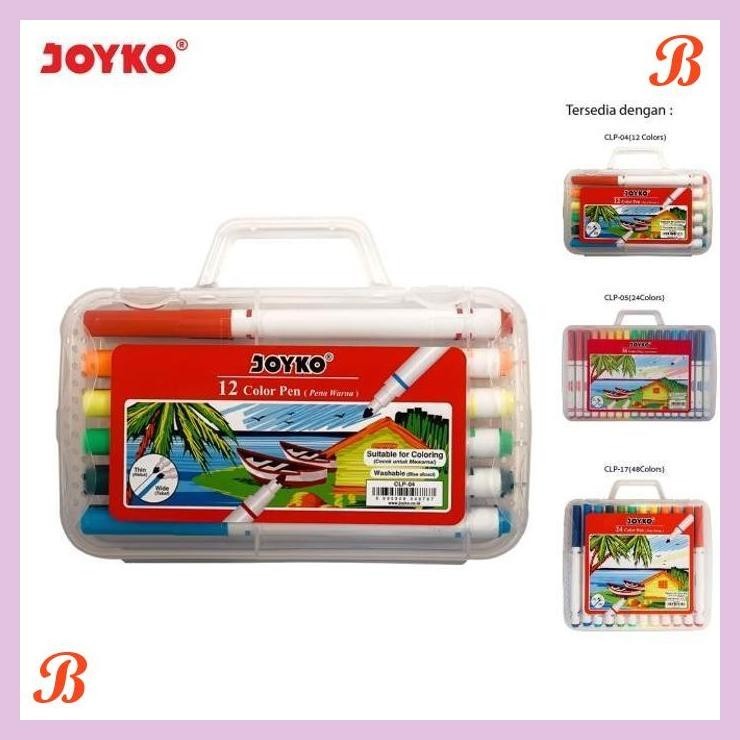 

| KG | JOYKO COLOUR PEN SET 12 24 36 COLOURS SPIDOL WARNA JOYKO WARNA WARNI