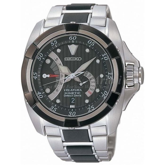 ✅Sale Seiko Velatura Srh005P1 Kinetic Direct Black Dial Stainless Steel Limited