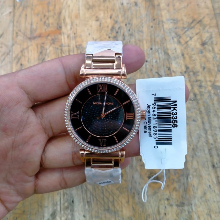 ✅Sale Jam Tangan Wanita Michael Kors Mk3356 Catlin Black Mk3377 Mk3412 Berkualitas