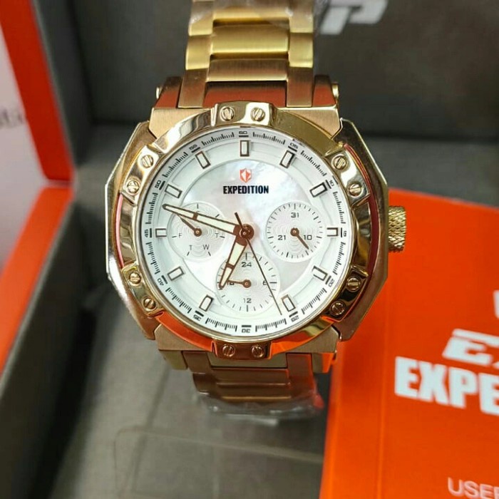 ✅Sale Jam Wanita Original Expedition E 6385 B All Stainless Steel Terbaru