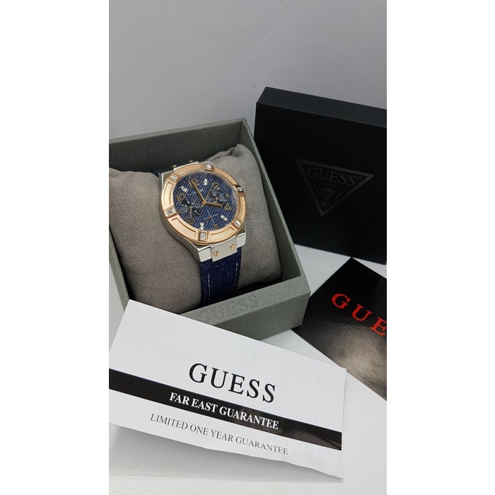 ✅Termurah Jam Tangan Wanita Guess W0289L1 Kanvas Denim Levis Original Murah Limited