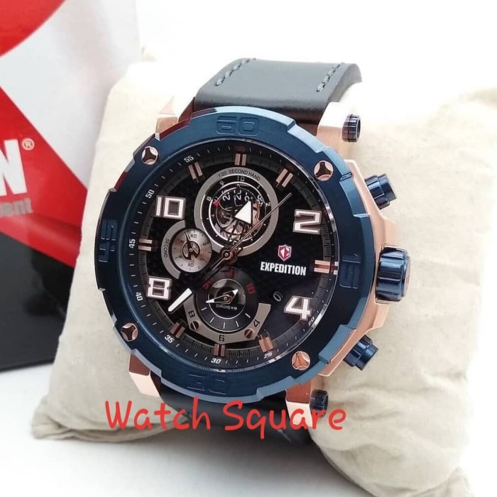 ✅Ready Jam Tangan Expedition Pria Original E6769 Blue Rosegold Original 100 Limited