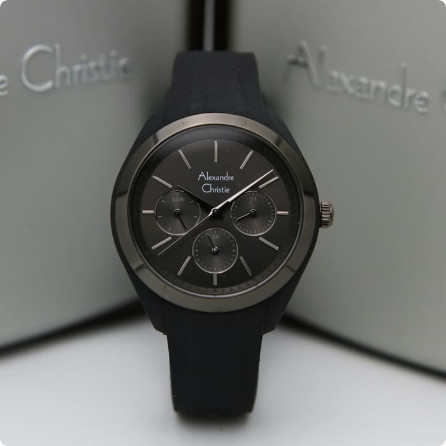 ✅Termurah Jam Tangan Wanita Alexandre Christie Ac 2833 Original - Full Black Diskon