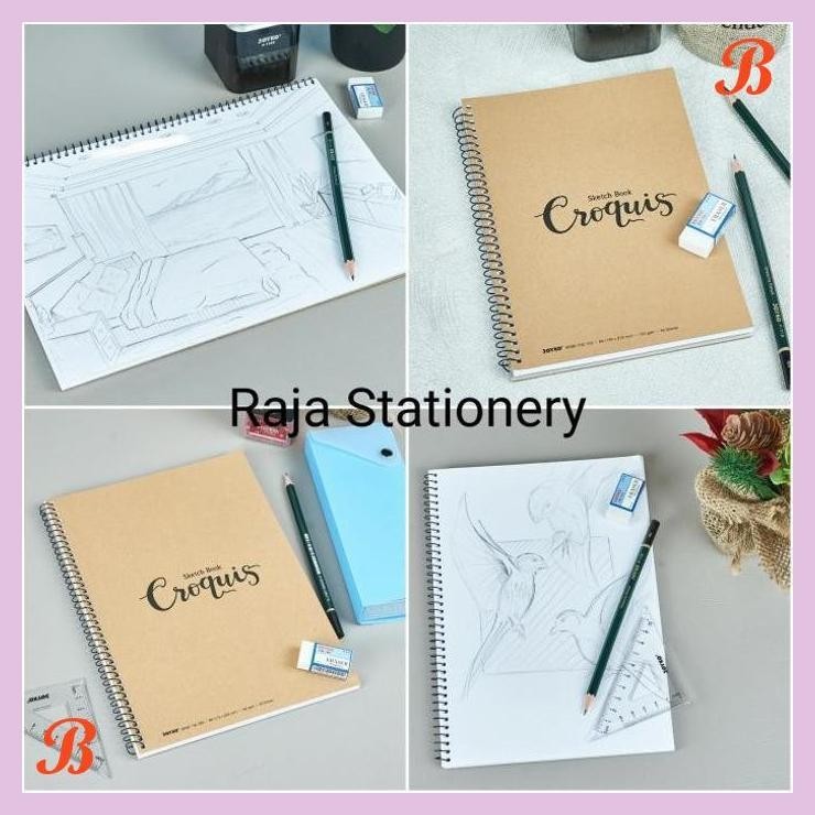 

| KG | JOYKO DRAWING SKETCH BOOK A5 A4 B5 BUKU GAMBAR JOYKO SKETSA CROQUIS