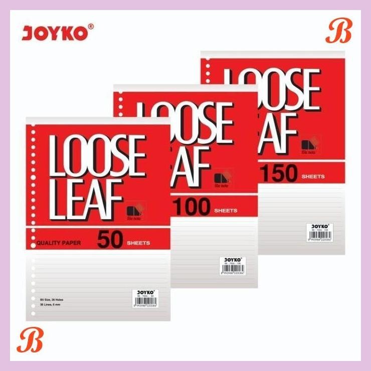 

| KG | JOYKO LOOSE LEAF B5 LINES KERTAS FILE BINDER JOYKO GARIS 7026
