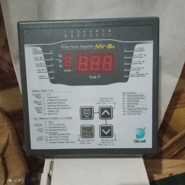 [New Ori] Digital Power Factor Regulator Nv8 Delab Terbatas