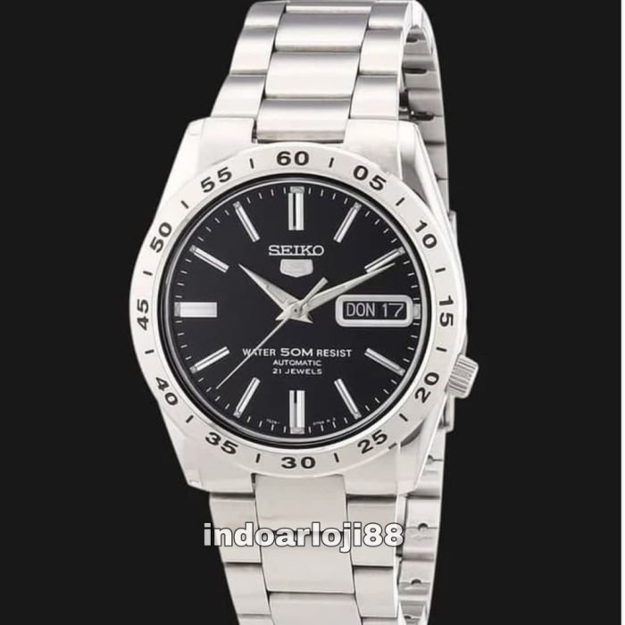 ✅Ready Seiko 5 Snke01K1 Automatic Black Dial Stainless Steel Men'S Watch Diskon