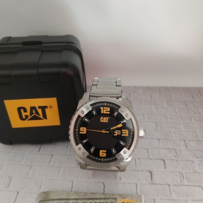 ✅Ori Jam Tangan Pria Caterpillar Cat Sc 141.11.127 Rantai Original Cat Limited