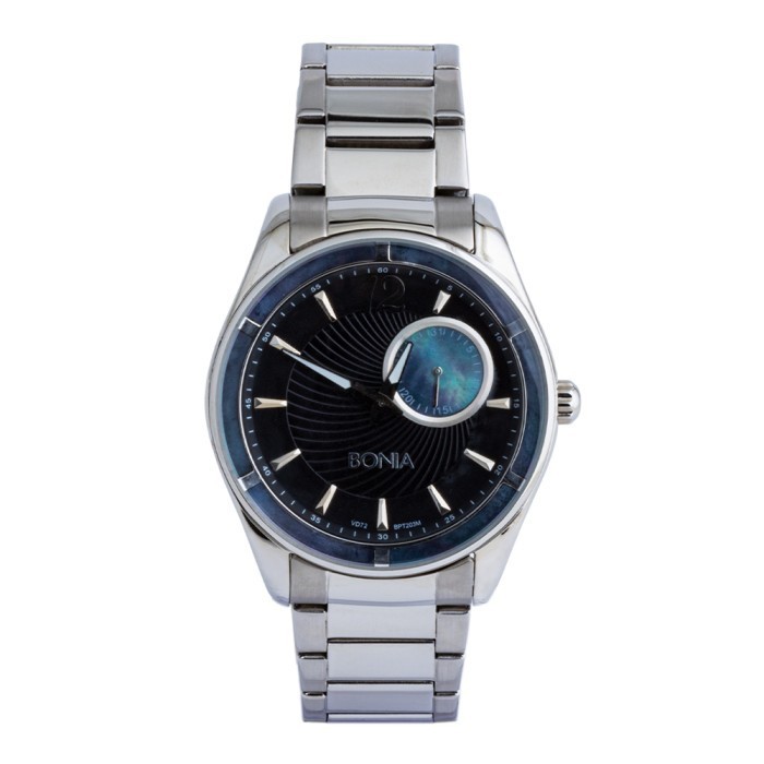 ✅Ori Jam Tangan Bonia Bpt203-3335M Silver Jam Tangan Pria Silver Berkualitas
