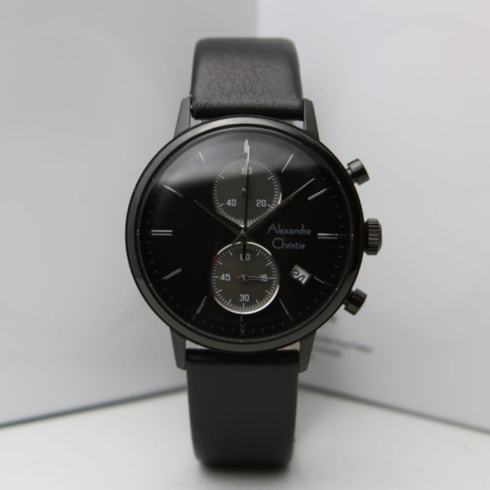 ✅Ready Jam Tangan Pria Alexandre Christie Original Ac6572 Black Limited