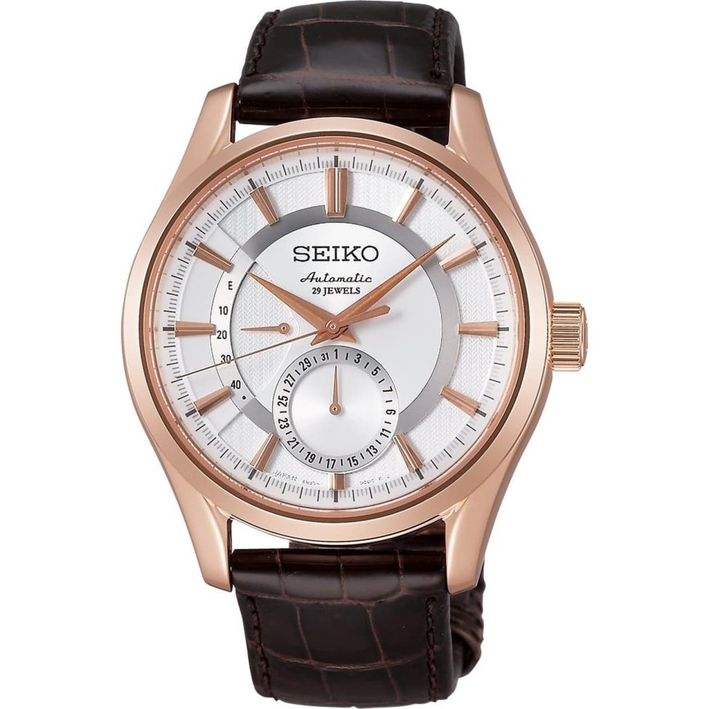 ✅Ori Seiko Presage Sarw004J1 White Dial Brown Leather Strap Jdm Original Diskon