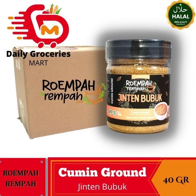 

Termurah Jinten Bubuk Asli ROEMPAH REMPAH Cumin Powder - Jintan Bubuk Murni 40G