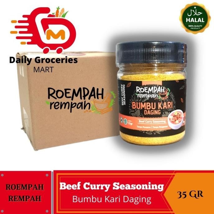 

Termurah Bumbu Kari Daging ROEMPAH REMPAH Beef Curry Seasoning - Kare 35Gr