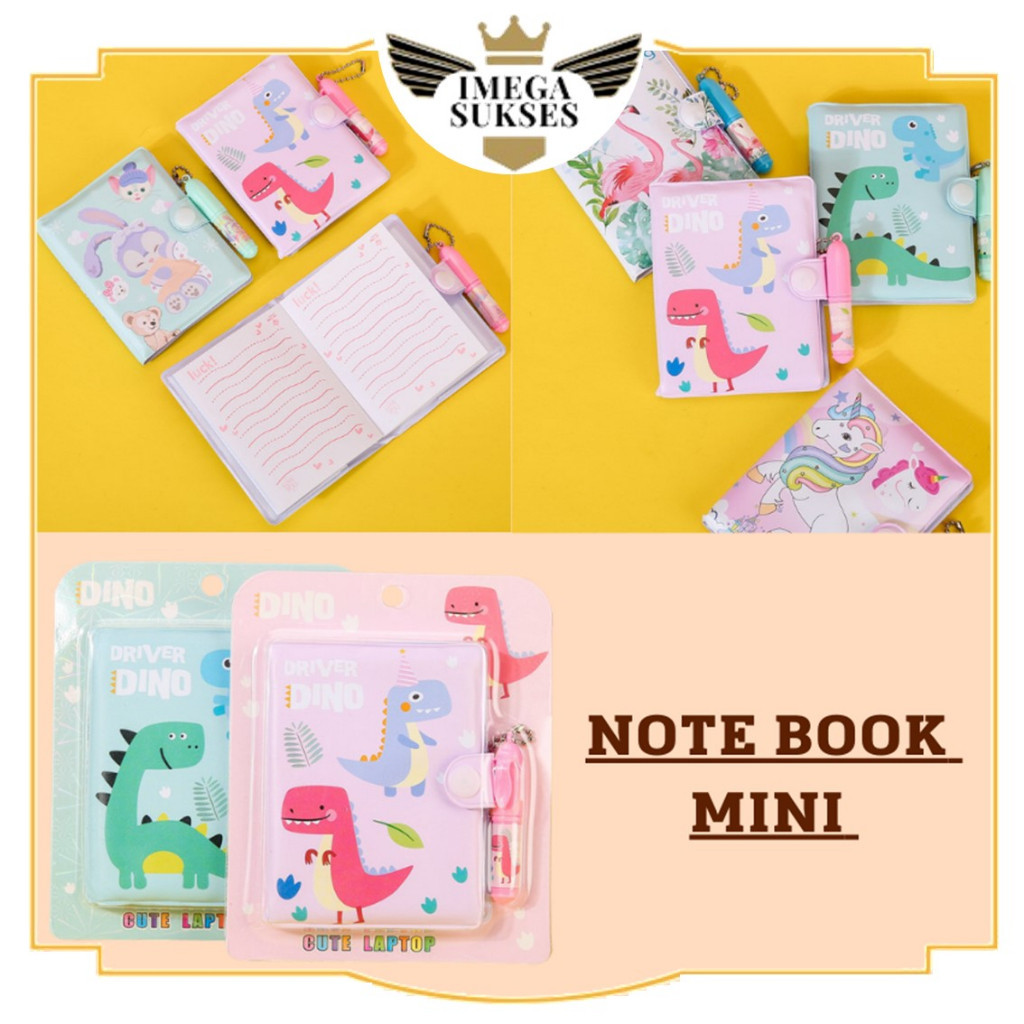 

PHG - Book Notes Unicorn Free Pena Kartun Lucu Kreatif Set Mini Note Untuk Anak Anak Buku Catatan Lucu Dengan Pulpen