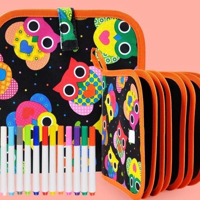 

NEW PRODUK !!! reusable drawing book buku gambar bs dihapus spt papan tulis mainan TERLARIS