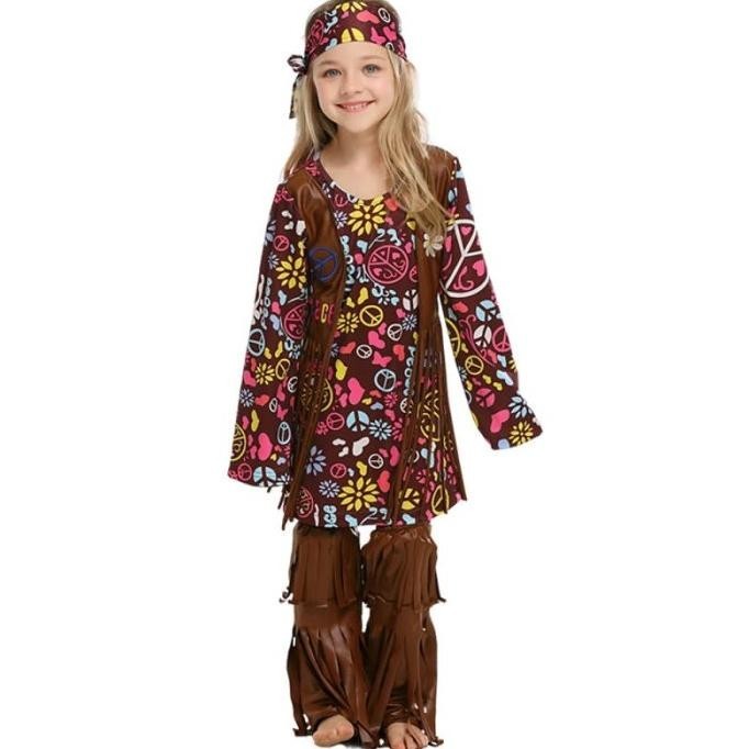 NEW PRODUK  girl GYPSY costume halloween costume fortune teller kostum anak TERLARIS