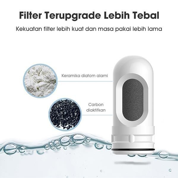 

Samono Filter Kran Air Penyaring Air Diatom Ceramic Water Purifier