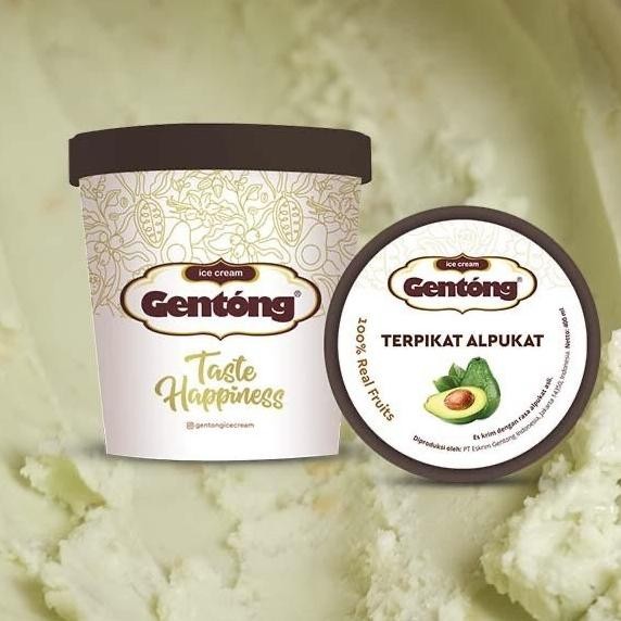 

New Avocado Ice Cream Gentong Large Cup (400 Ml) Berkualitas