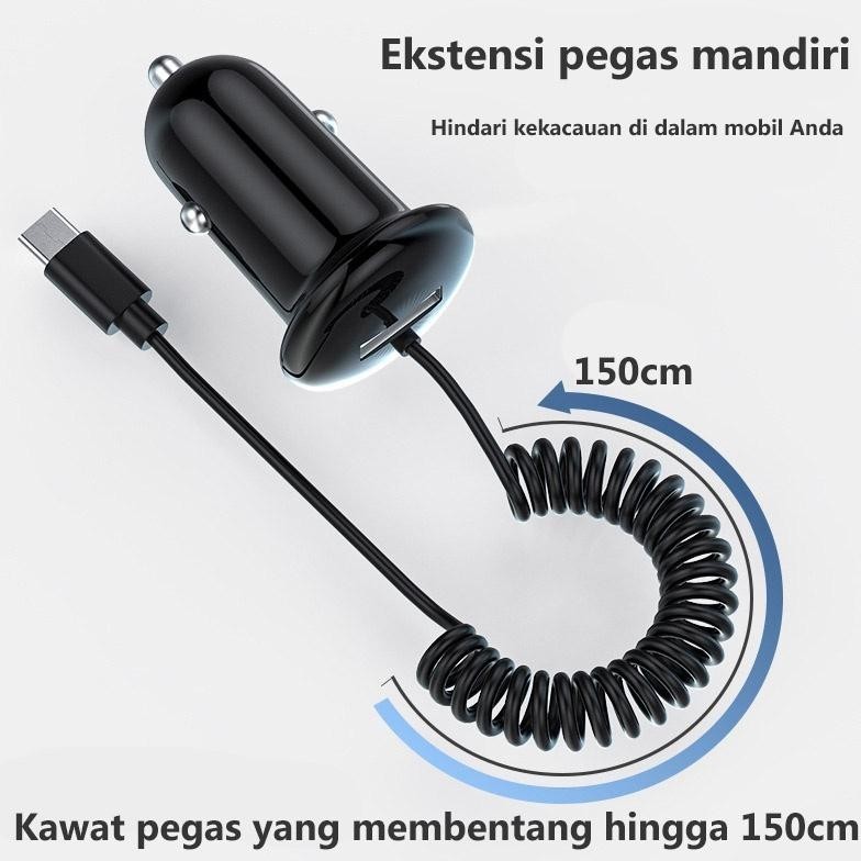Terlaris Flash SaleCar Charger Colokan Mobil 1 In 3 Dengan Pemantik Rokok Multifungsi Kabel 3.1A Pen