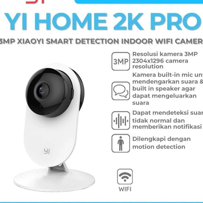 Cctv Yi Home 2K Pro 3Mp Xiaoyi Smart Detection Wifi Ip Camera Yihome Project.Pop21