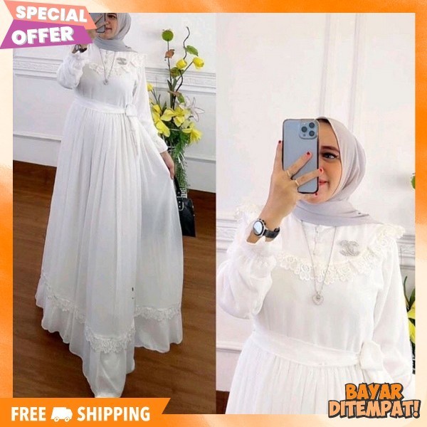 Gam Maxi Pakaian Bahan Tebal Jubah Buju Wanita Gamos Jumbo Bju Gamis Ibuibu Deres Remaja Model Terba